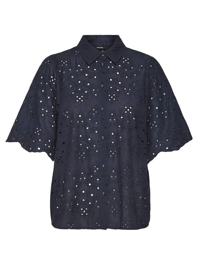 VMHAY 2/4 EMB SHIRT WVN SPE navy blazer