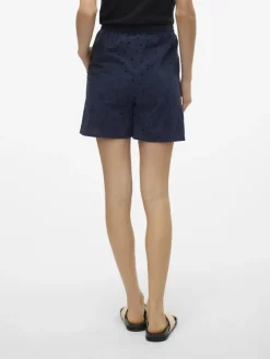 VMHAY HW EMB SHORTS WVN SPE navy blazer