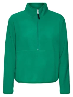 VMILSA LS HALF ZIP SWEAT JRS BF pepper green