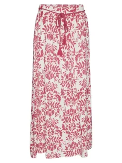 VMIMMA HW LONG SKIRT WVN BTQ raspberry sorbet