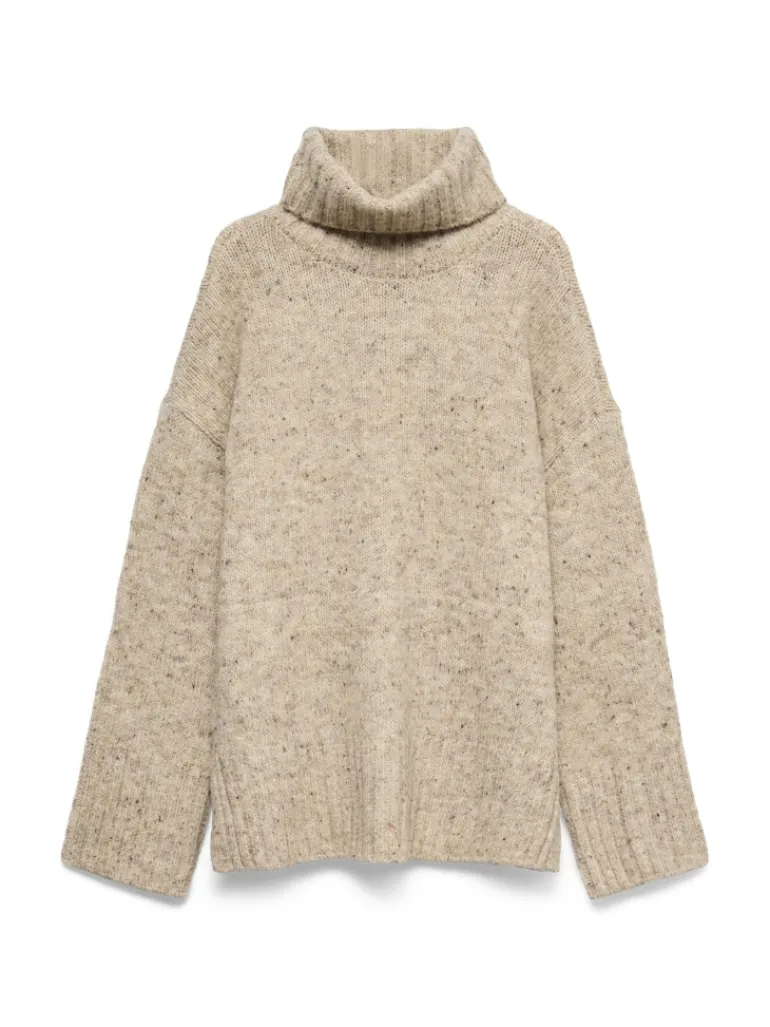 VMINGRID LS ROLL NECK PULLOVER NOOS silver mink