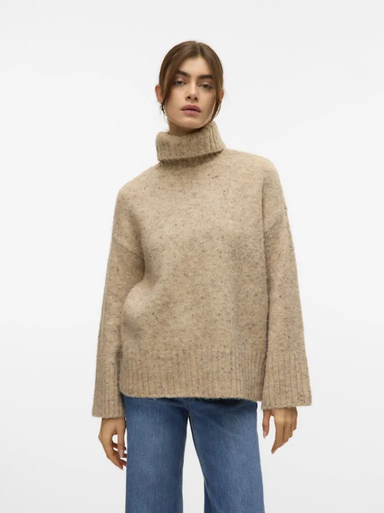 VMINGRID LS ROLL NECK PULLOVER NOOS silver mink