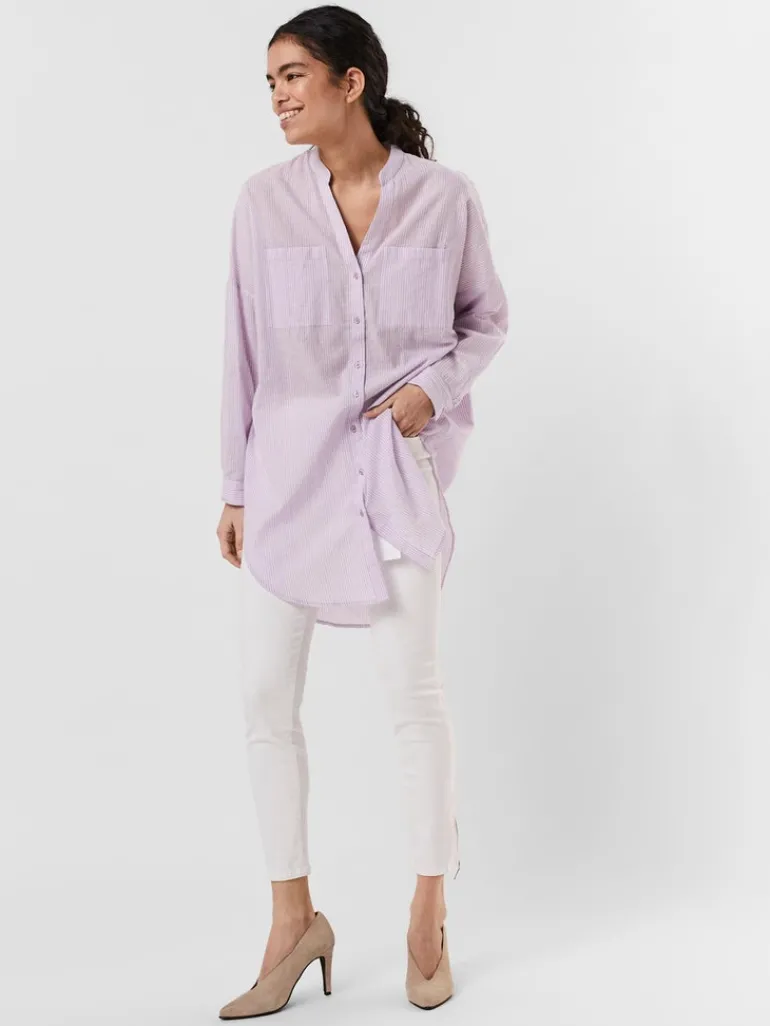 VMISABELL L/S FOLD UP TUNIC NOOS lavendula