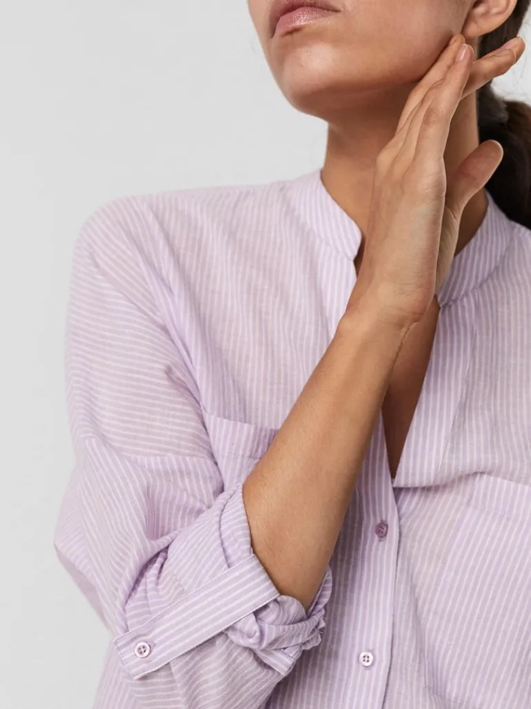 VMISABELL L/S FOLD UP TUNIC NOOS lavendula