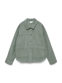 VMJAMIE LS CORDUROY SHACKET MIX NOOS lily pad