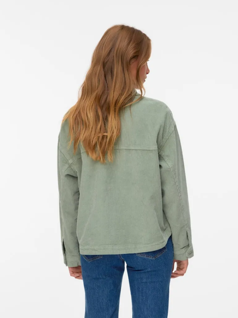 VMJAMIE LS CORDUROY SHACKET MIX NOOS lily pad