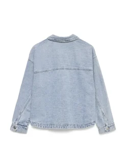 VMJAMIE LS DENIM SHACKET MIX GA NOOS light blue denim