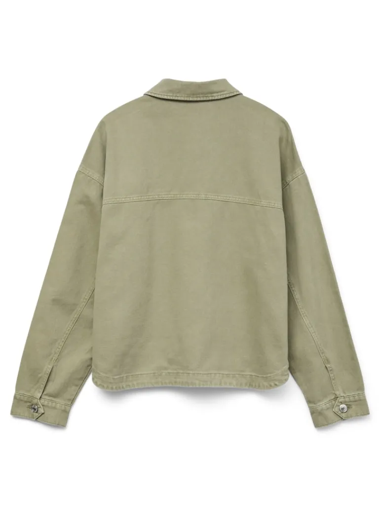 VMJAMIE LS DENIM SHACKET MIX GA NOOS laurel wreath