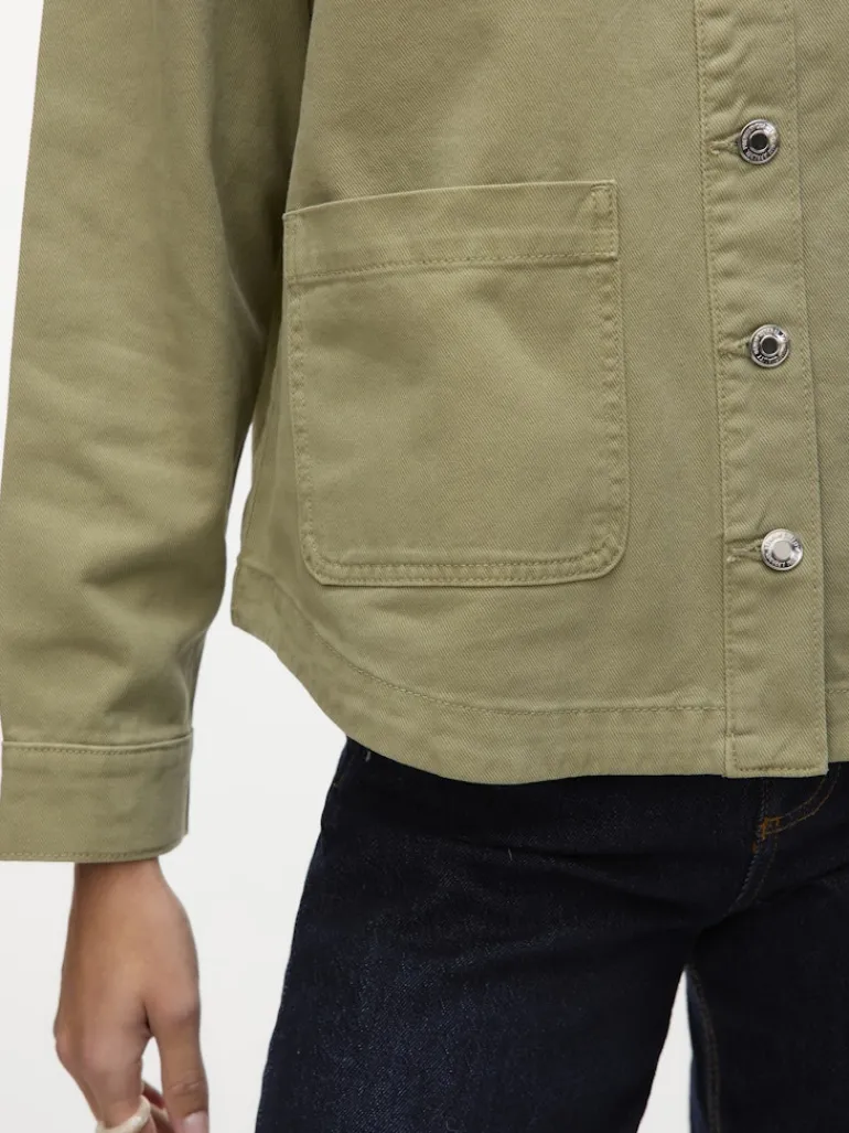 VMJAMIE LS DENIM SHACKET MIX GA NOOS laurel wreath