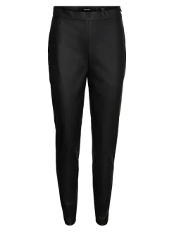 VMJANNI HW PU LEGGING NOOS black