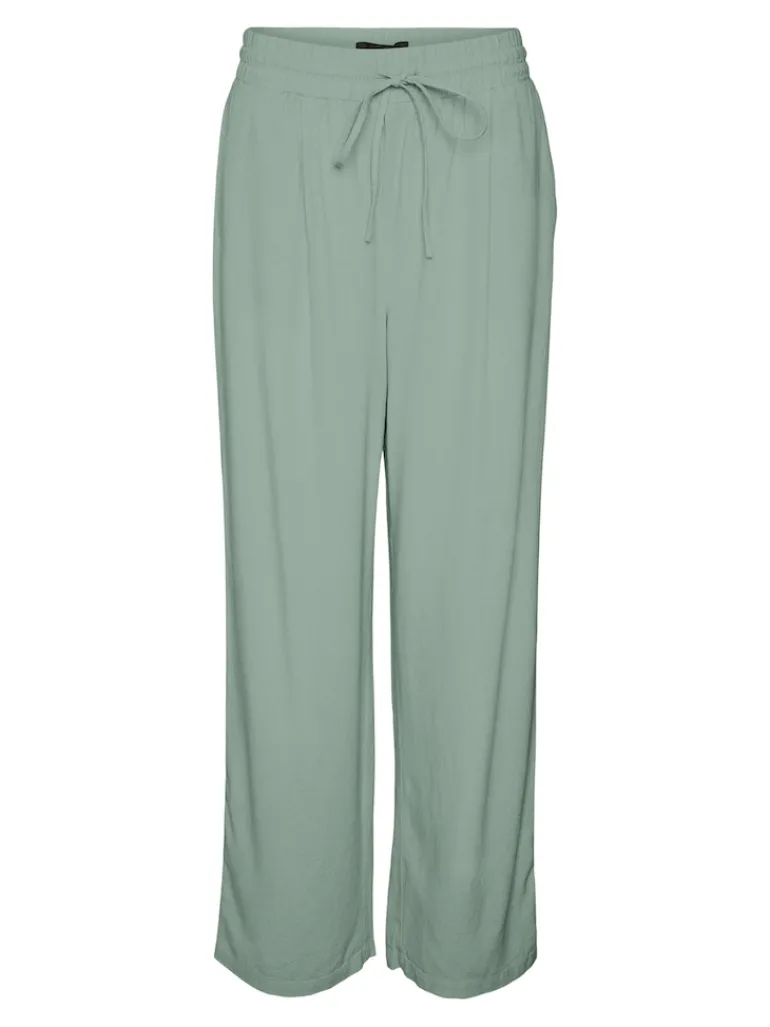 VMJESMILO HW WIDE PANTS WVN NOOS silt green