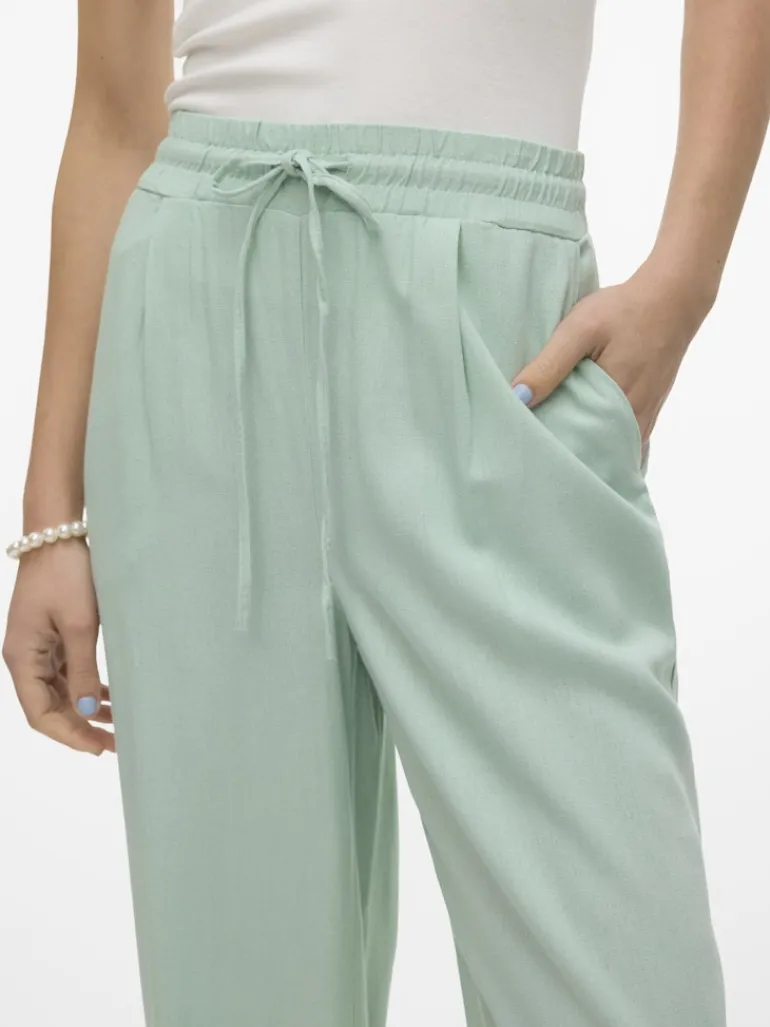 VMJESMILO HW WIDE PANTS WVN NOOS silt green