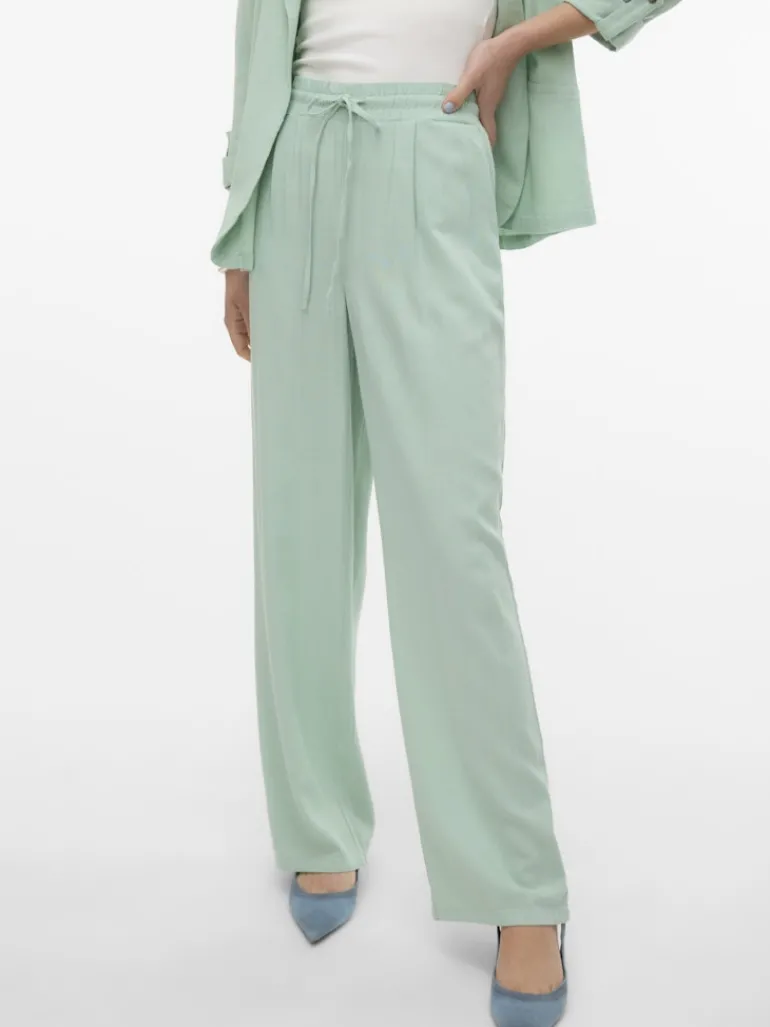 VMJESMILO HW WIDE PANTS WVN NOOS silt green