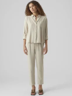 VMJESMILO MW ANKLE PANTS WVN NOOS silver lining1