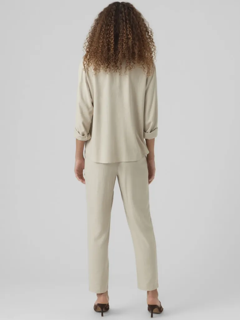 VMJESMILO MW ANKLE PANTS WVN NOOS silver lining1