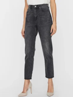 VMJOANA HR MOM ANKLE JEANS LI106 NOOS black