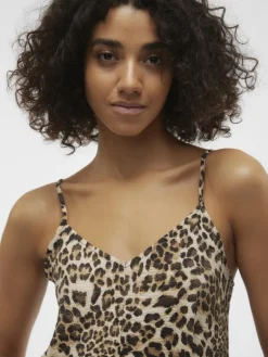 VMJOSIE CALF SINGLET DRESS WVN GA sandshell