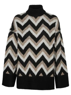 VMKALINA LS HIGHNECK LONG PULLOVER GA black1