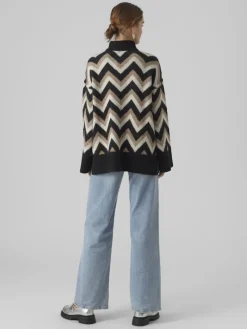VMKALINA LS HIGHNECK LONG PULLOVER GA black1