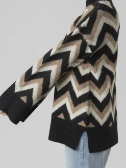 VMKALINA LS HIGHNECK LONG PULLOVER GA black1