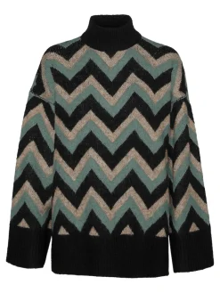 VMKALINA LS HIGHNECK LONG PULLOVER GA black2