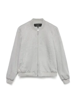 VMKIMIKO LS SHORT JERSEY BOMBER NOOS light grey melange