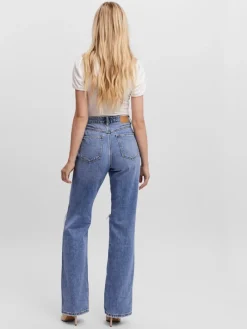 VMKITHY HR STRAIGHT JEANS LI363 NOOS medium blue denim