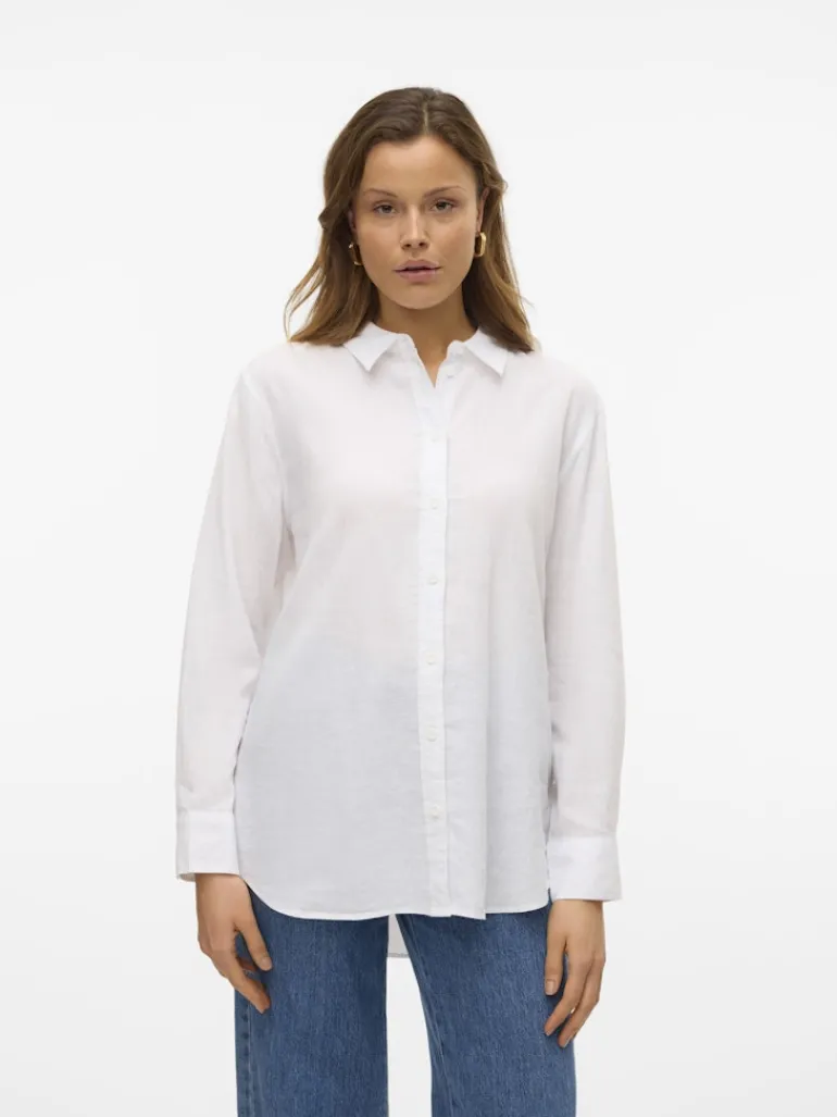 VMLINN LS SHIRT WVN NOOS snow white