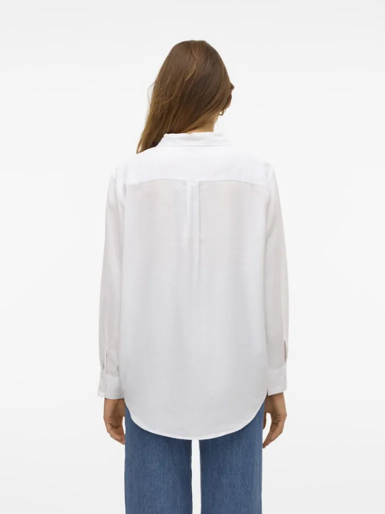 VMLINN LS SHIRT WVN NOOS snow white