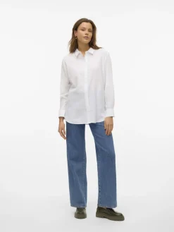 VMLINN LS SHIRT WVN NOOS snow white