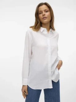 VMLINN LS SHIRT WVN NOOS snow white