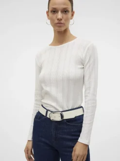 VMLISA POINTELLE LS TOP JRS NOOS snow white