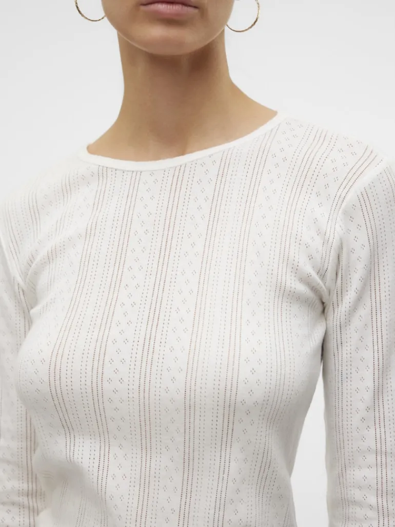 VMLISA POINTELLE LS TOP JRS NOOS snow white