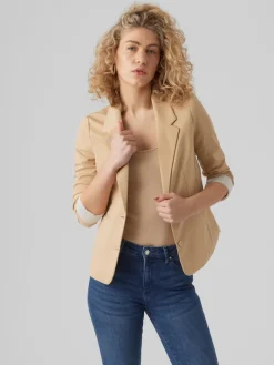 VMLUCCA LS SLIM JERSEY BLAZER NOOS irish cream