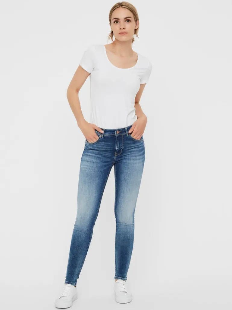VMLUX MR SLIM JEANS RI310 NOOS medium blue denim