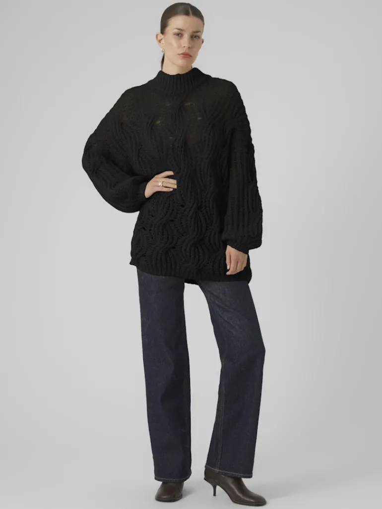 VMMADDY LS HIGHNECK PULLOVER GA black