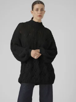 VMMADDY LS HIGHNECK PULLOVER GA black