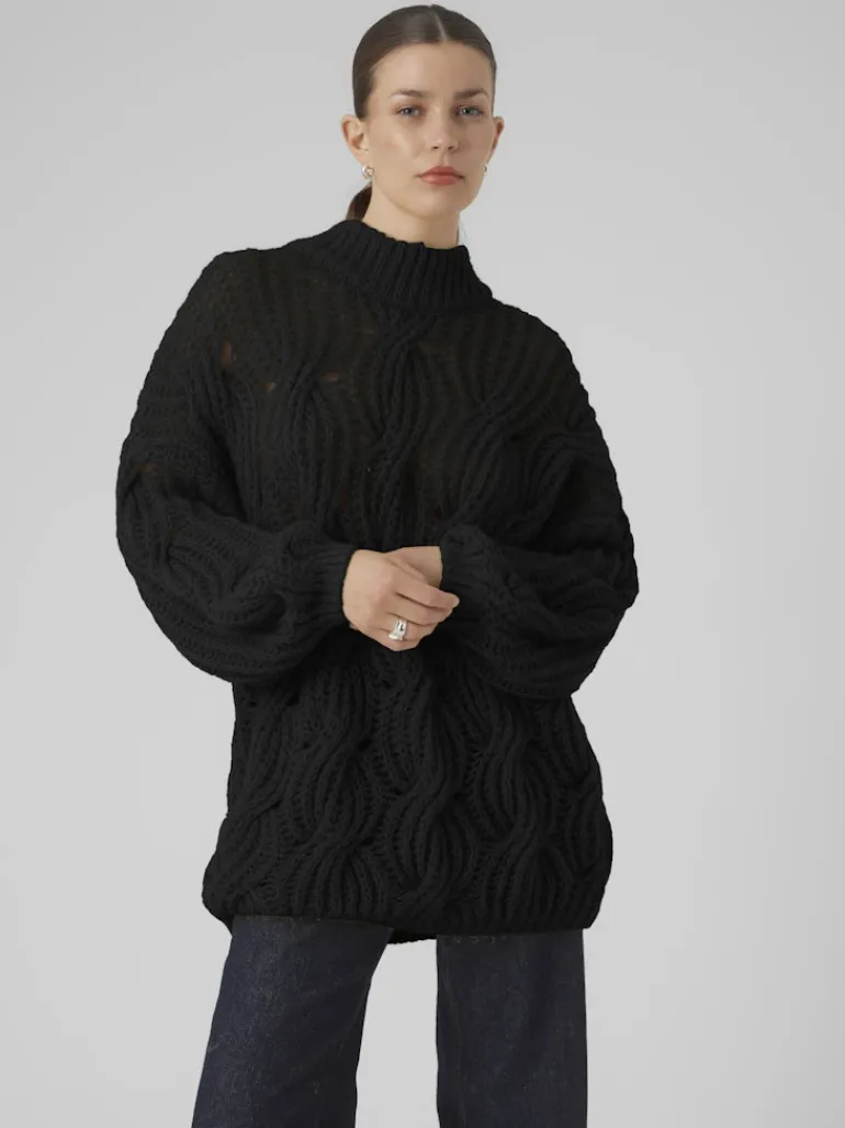 VMMADDY LS HIGHNECK PULLOVER GA black