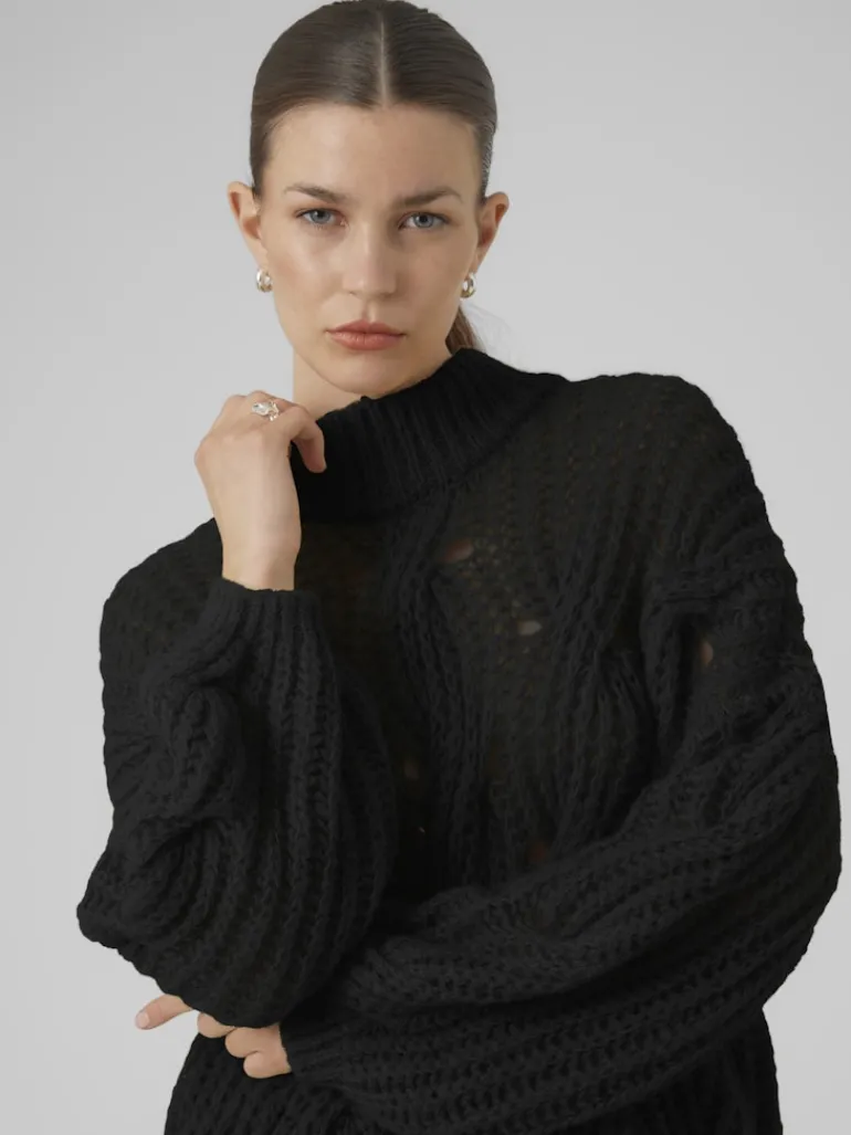 VMMADDY LS HIGHNECK PULLOVER GA black