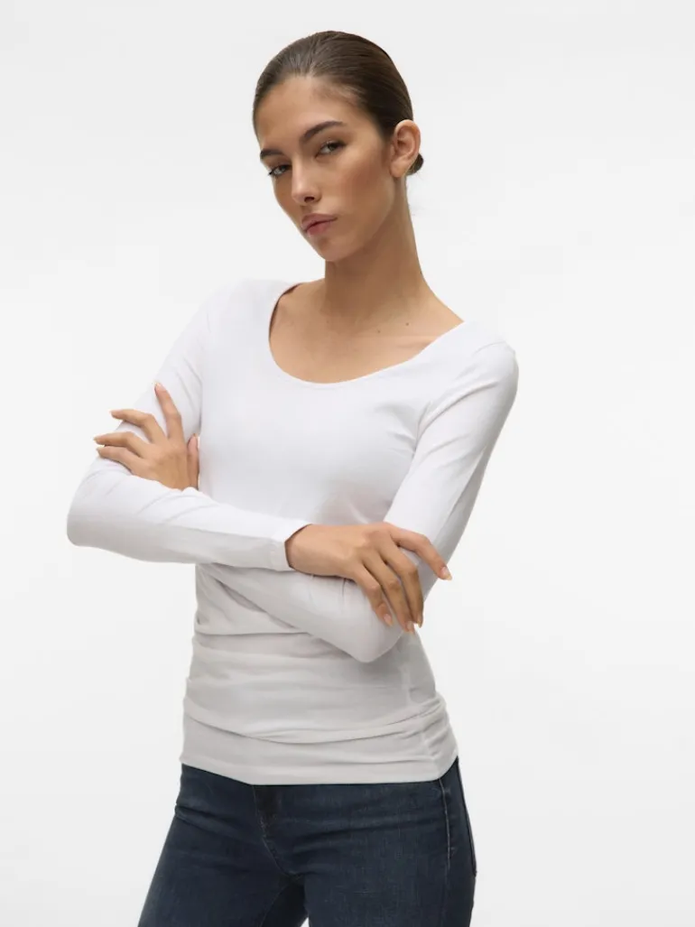 VMMAXI MY LS SOFT LONG U-NECK NOOS bright white