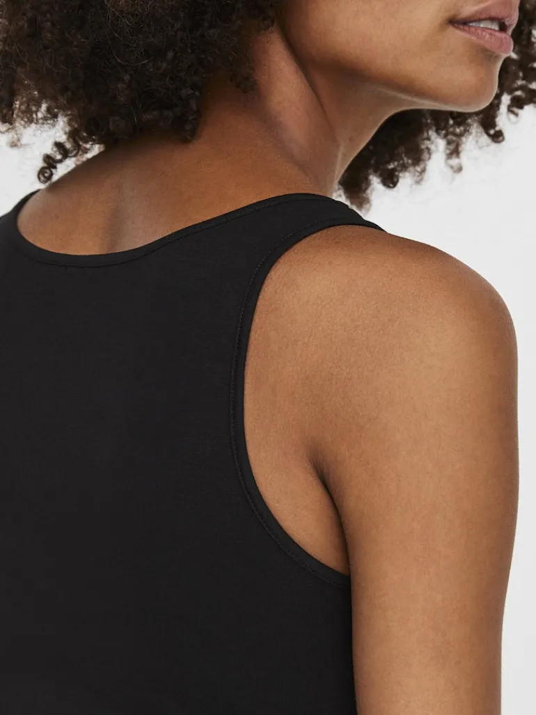VMMAXI MY SOFT LONG TANK TOP NOOS black