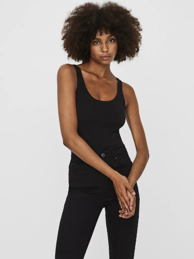VMMAXI MY SOFT LONG TANK TOP NOOS black