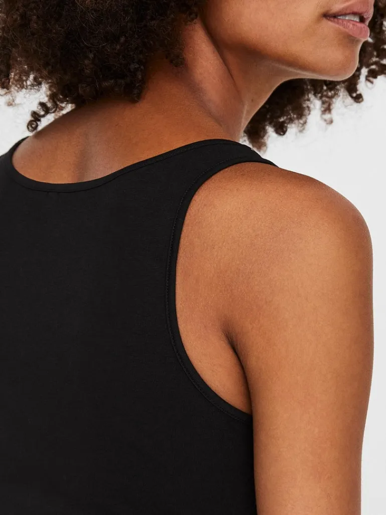 VMMAXI MY SOFT LONG TANK TOP NOOS black