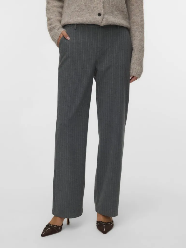 VMMAYA JOJO MW STRAIGHT PANT medium grey melange