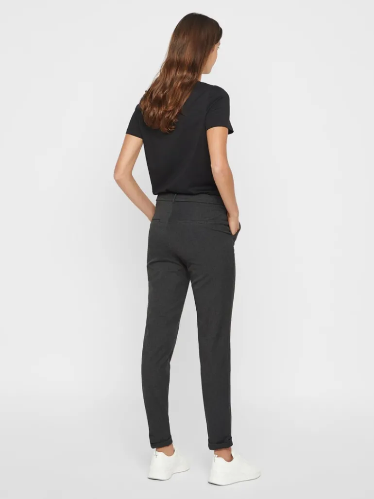 VMMAYA MW LOOSE SOLID PANT NOOS dark grey melange