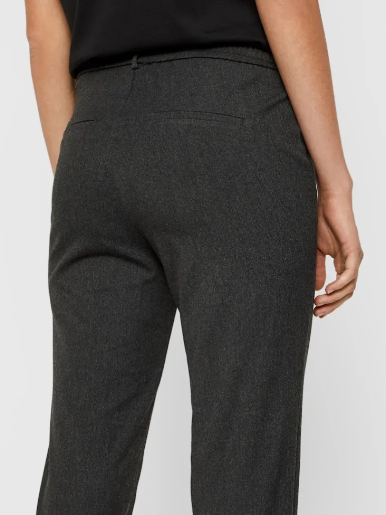 VMMAYA MW LOOSE SOLID PANT NOOS dark grey melange