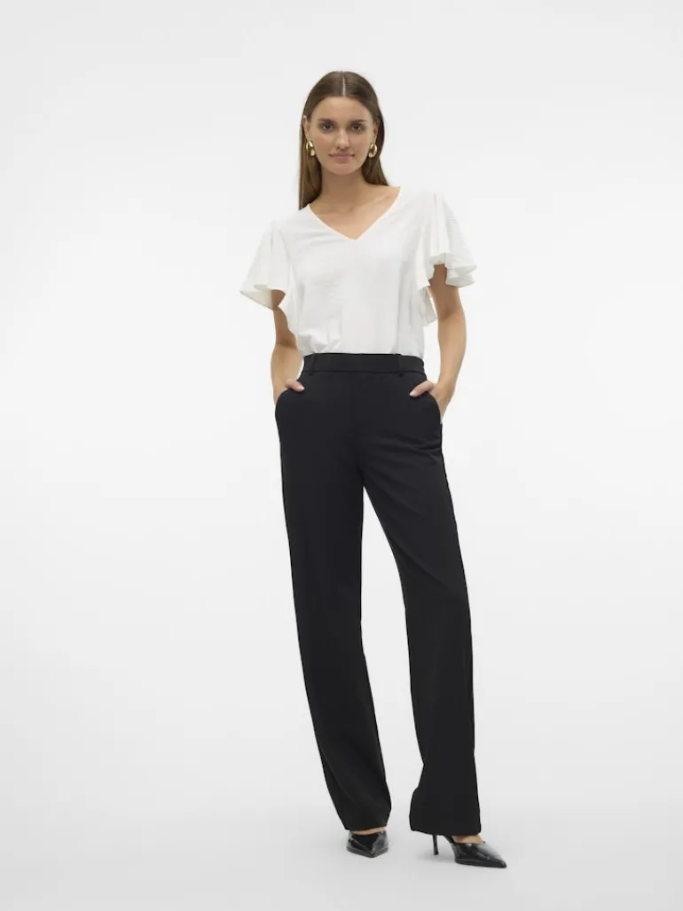 VMMAYA MW STRAIGHT SOLID PANT NOOS black
