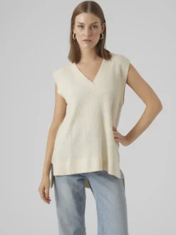 VMMILI SL V-NECK VEST GA BOO birch