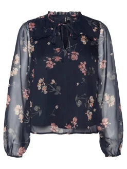 VMMILLA LS TOP WVN GA NOOS navy blazer
