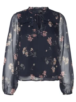 VMMILLA LS TOP WVN GA NOOS navy blazer